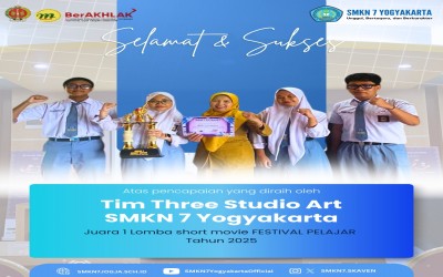 Tim Three Studio Art Skaven Sabet Juara 1 Lomba Short Movie Festival Pelajar Tahun 2025