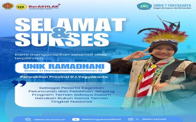 Siswa SMKN 7 Mewakili Provinsi DIY dalam Kegiatan Peluncuran dan Pelatihan Jenjang Program Teman Sebaya Dalam Gerakan Rukun Sama Teman Tingkat Nasional